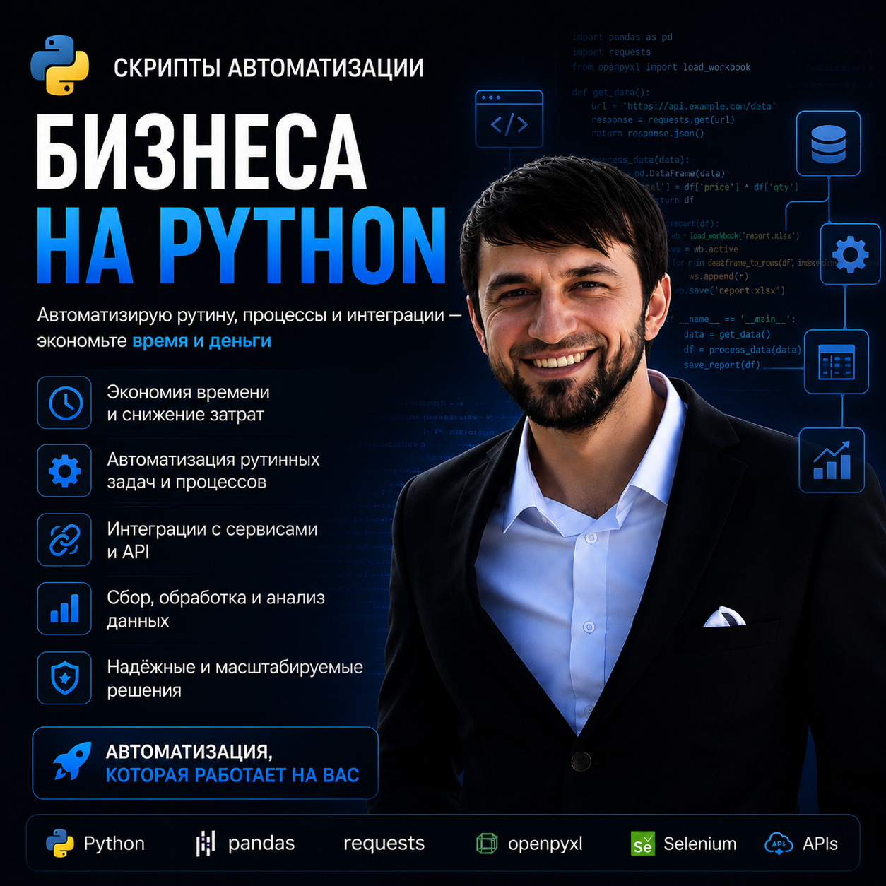 Автоматизация бизнеса на Python